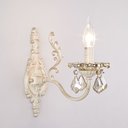 Бра однорожковое Eurosvet E14 Белый с золотом фото Бра однорожковое Eurosvet E14 Белый с золотом картинка